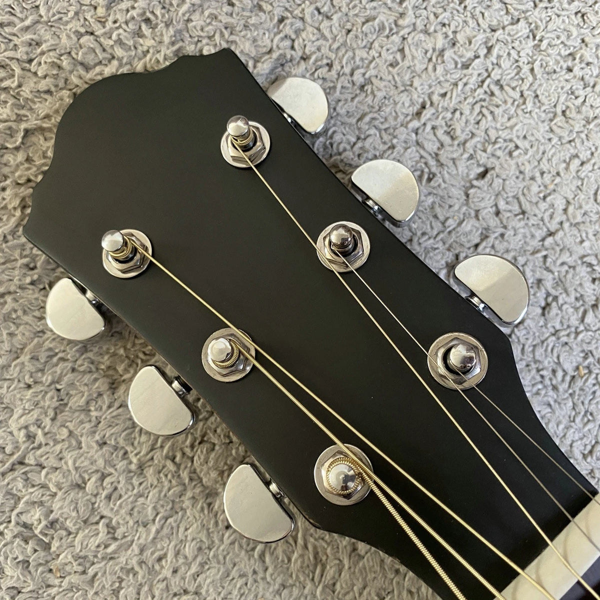 Acoustic Guitar, Black Wood Finish, Sunburst Finish, Mahogany Neck