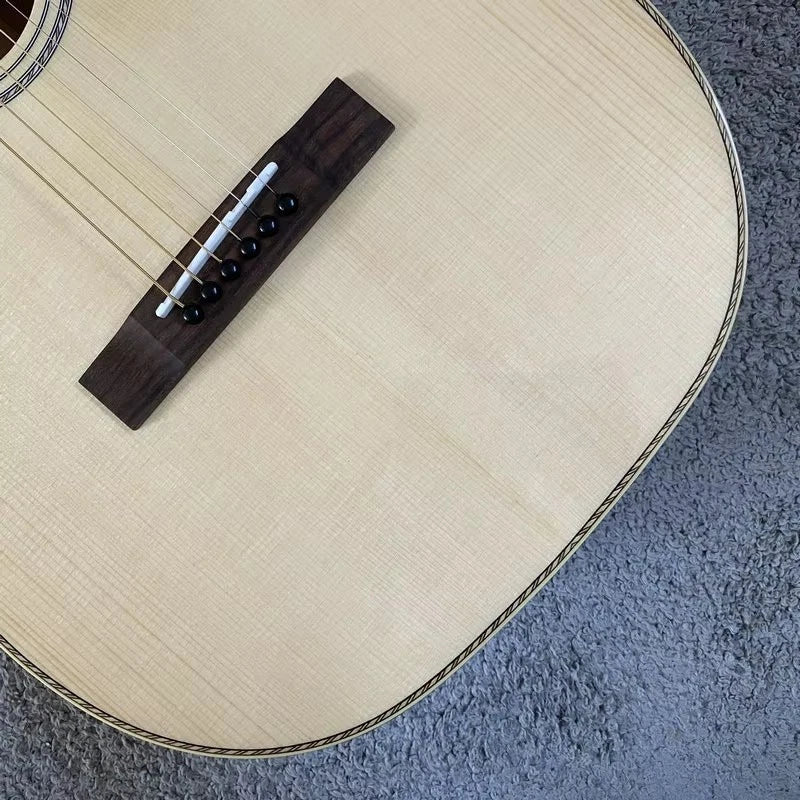 Parlor Acoustic Guitar, All Solid Wood, 38 Inch