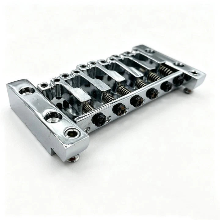 Custom Fixed Hardtail Guitar Bridge with Adjustable Saddles