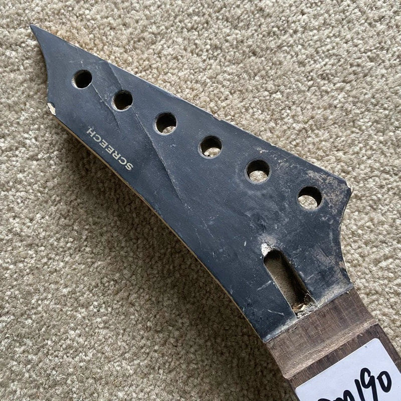 Maple Wood Guitar Neck, Reversed Headstock, Rosewood Fingerboard, 24 Frets