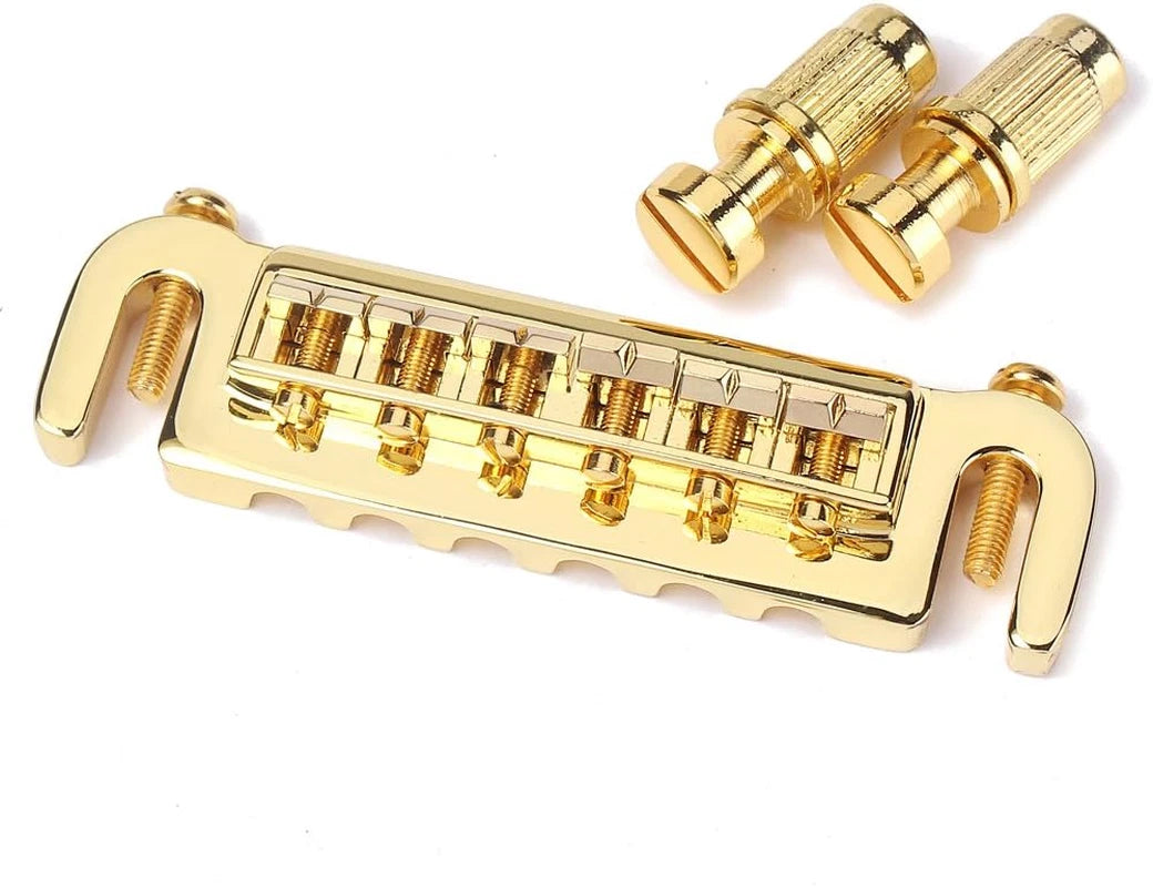 Gold Guitar Wraparound Tune-O-Matic Bridge Fit Epiphone,Ibane<wbr/>z,Gibson,PRS,B<wbr/>urny