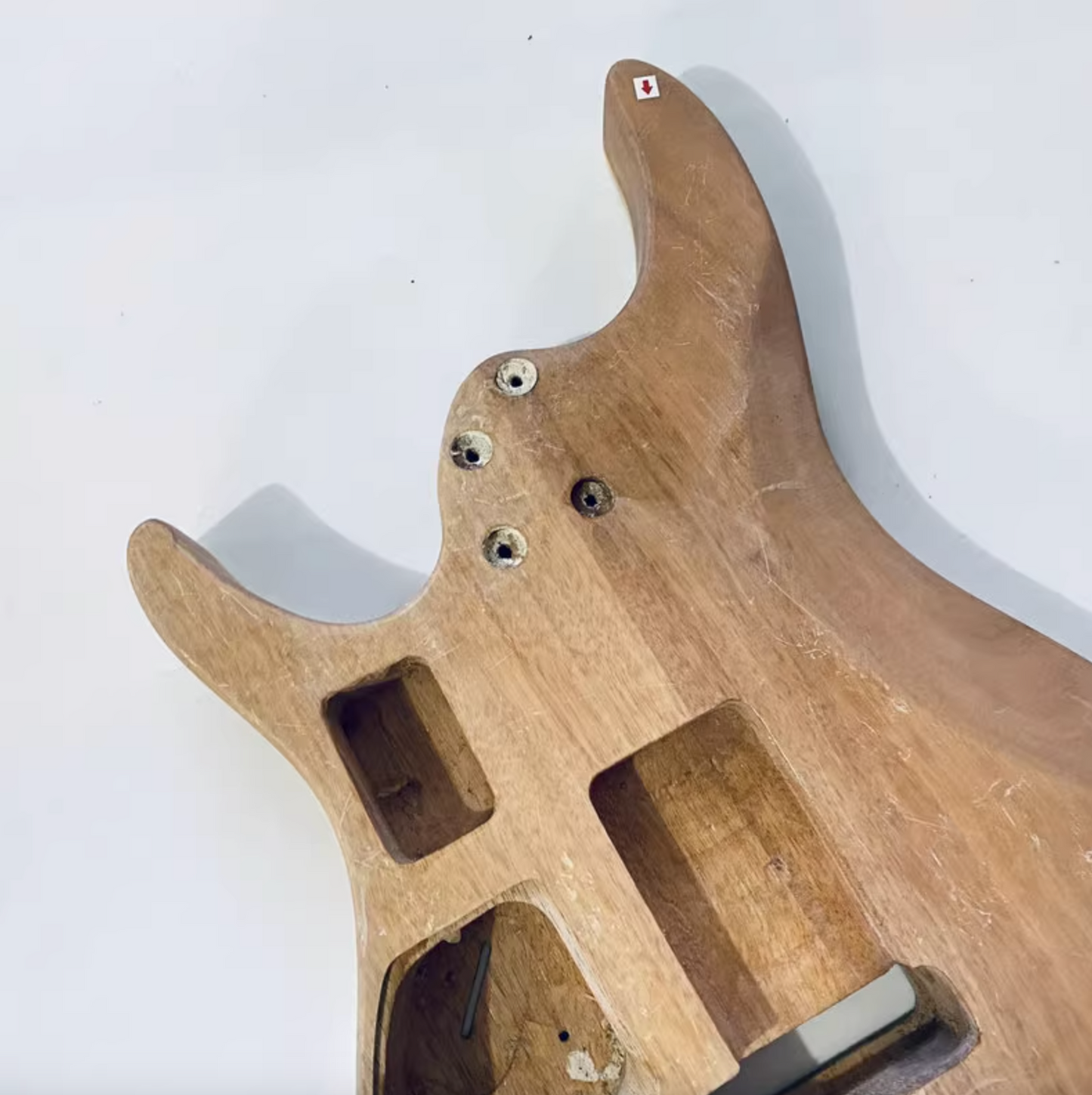 HH Green Veneer Tiger Maple Top Guitar Mahogany Body DIY Project