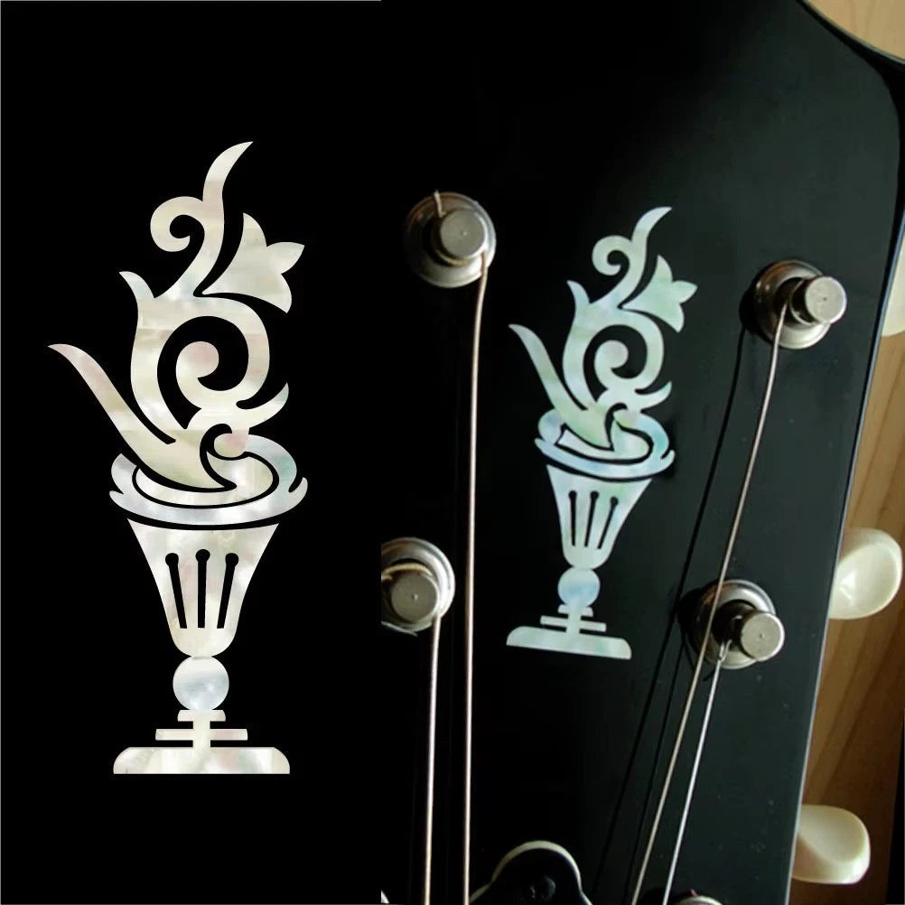 Flower Pot Torch Guitar Headstock Inlay Sticker