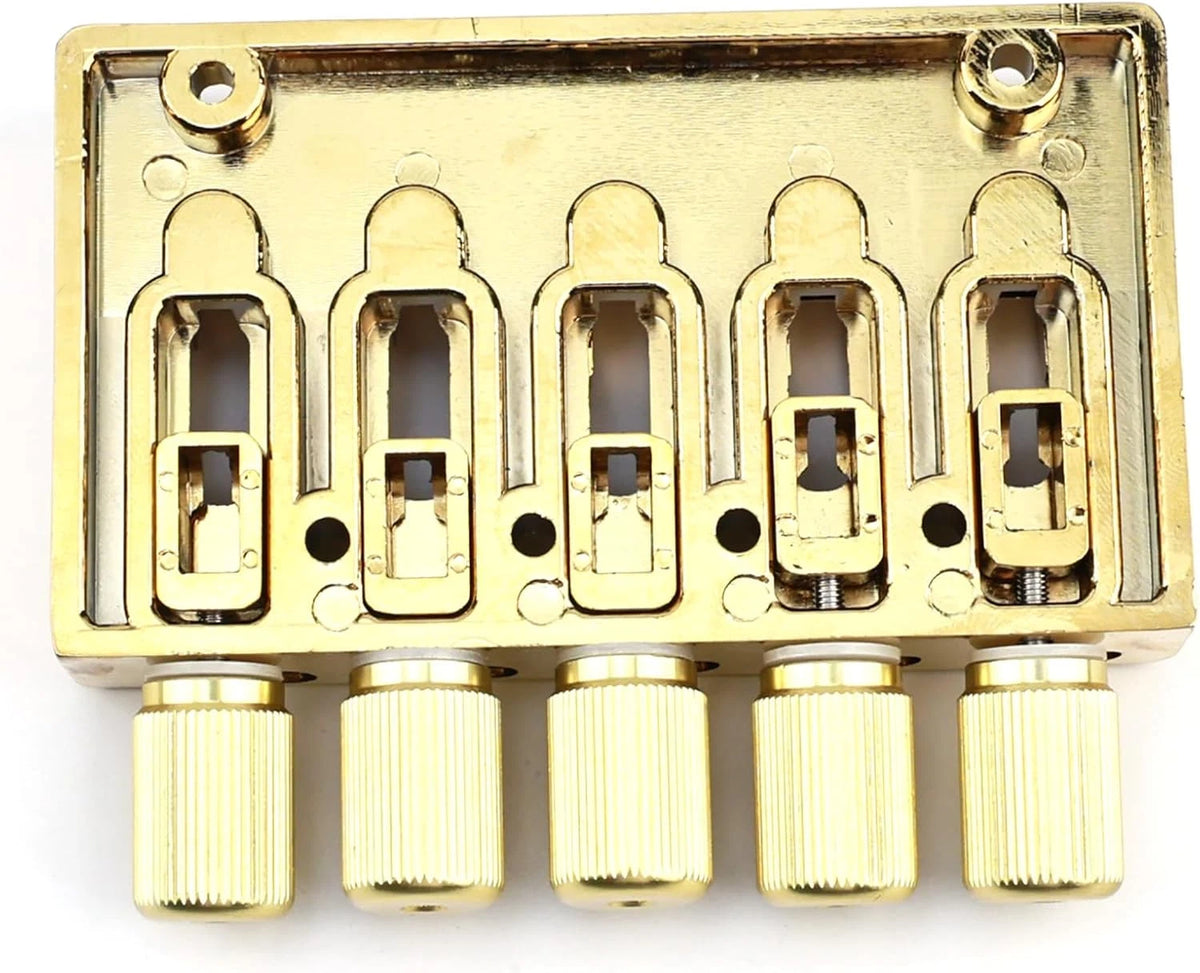 Gold 5 String Headless Bass Bridge System