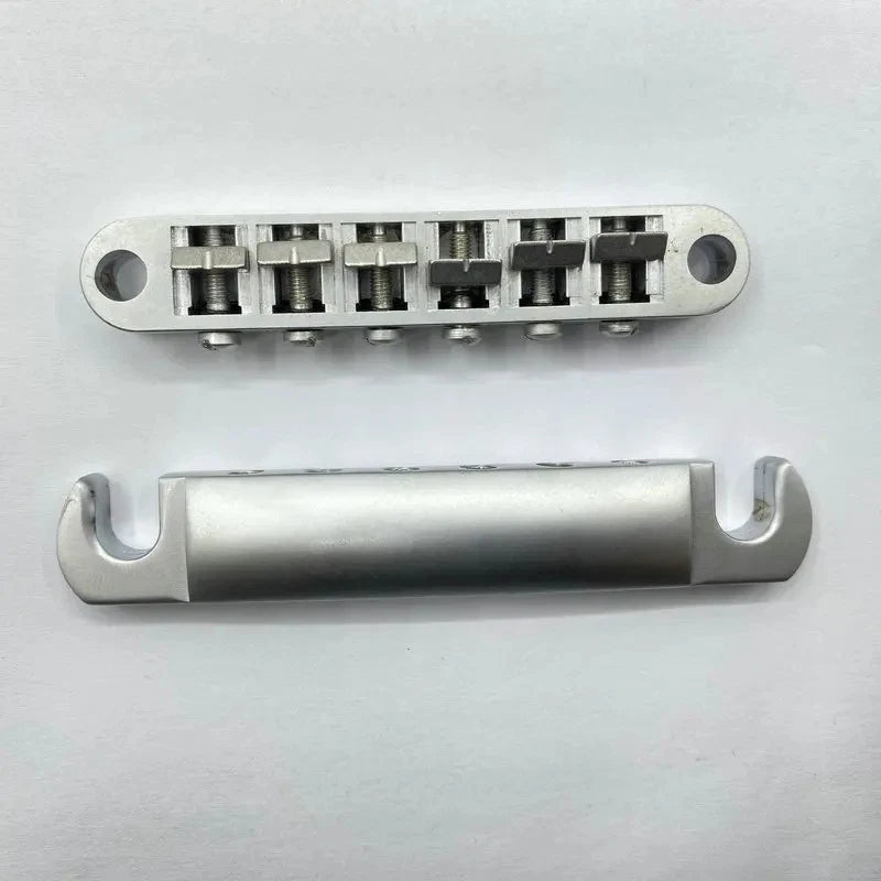 Satin Silver Guitar Tune O Matic Bridge Tailpiece For Epiphone,Ibane<wbr/>z,Gibson,ESP