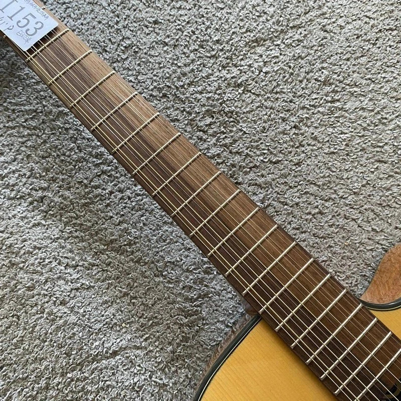 LAG 12-String Acoustic Electric Guitar, Mahogany Neck, Rosewood Fingerboard