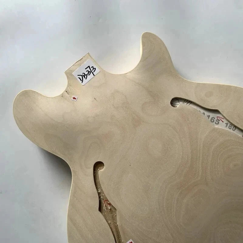 Maple Unfinished Semi Hollow Jazz Bass Body DIY Project