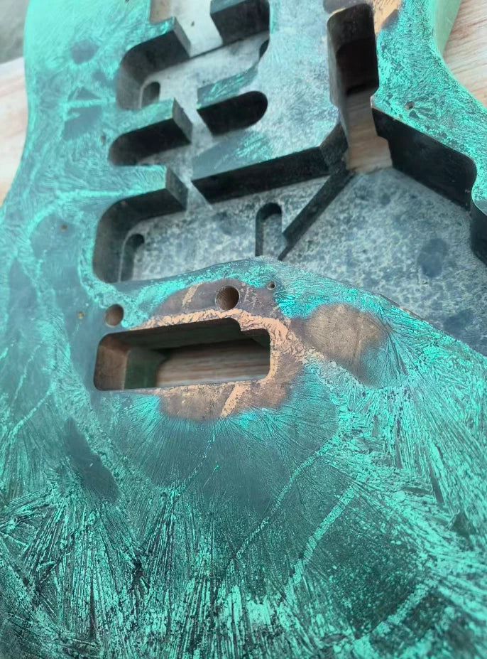Custom Green Finish Guitar Solid Body DIY Project Fit ST