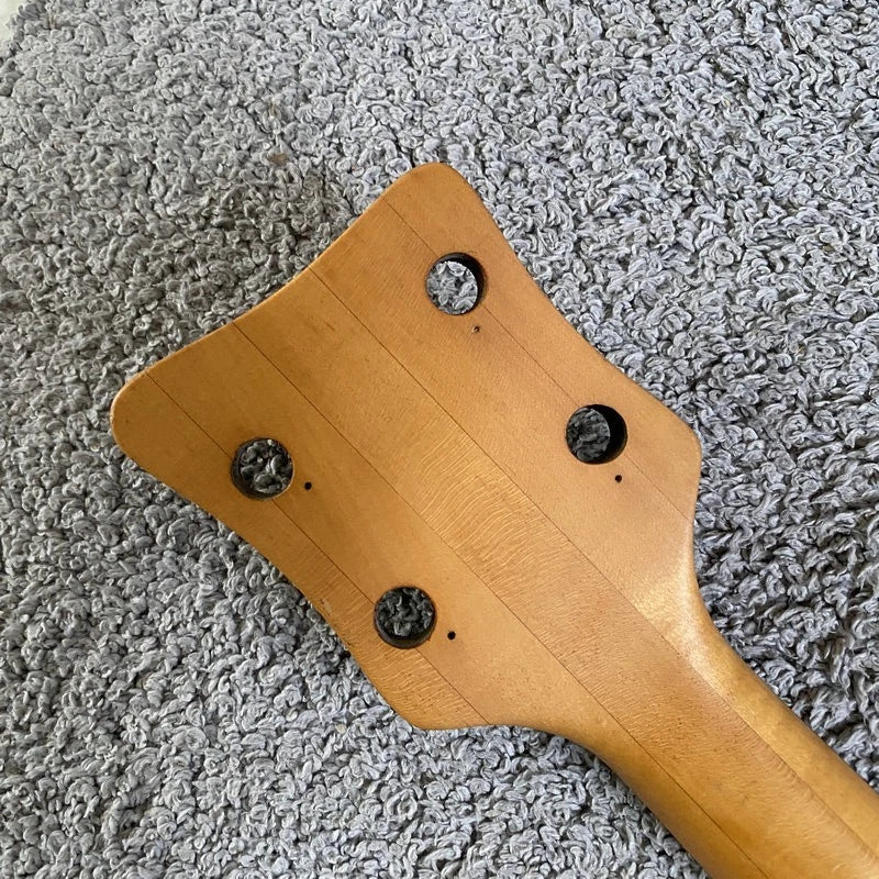 DIY 4 String Bass, Solid Ash Mahogany Body, Maple Wood Neck Through Project