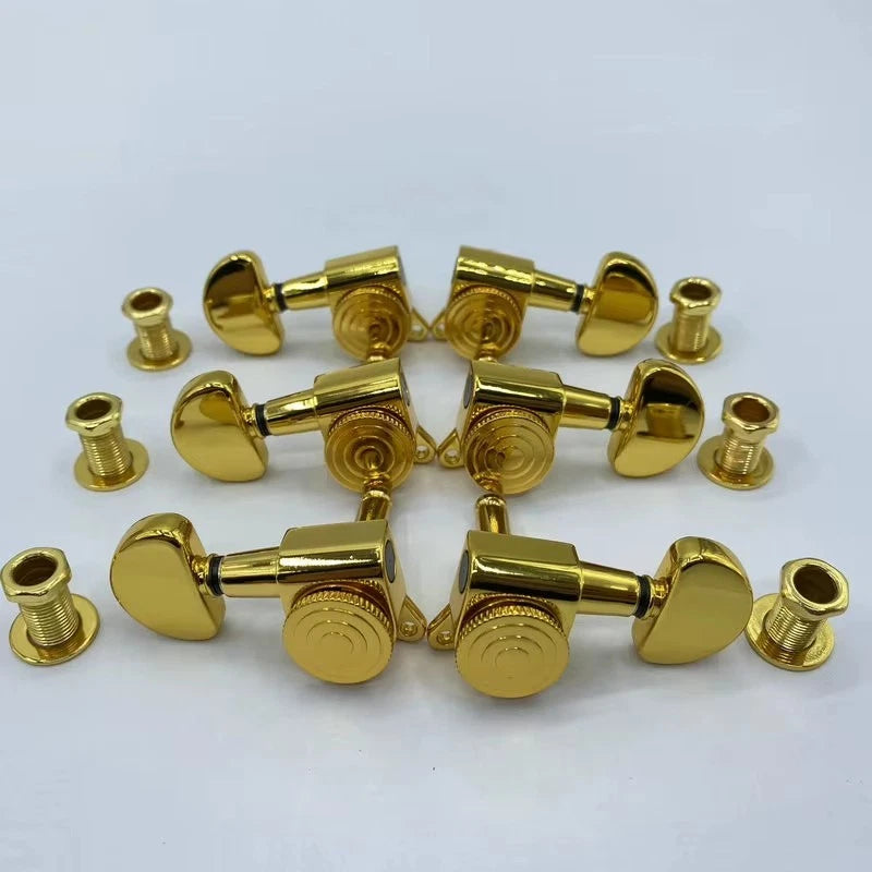 L3R3 Electric Guitar Locking Tuning Pegs Machine Heads Set, Gold