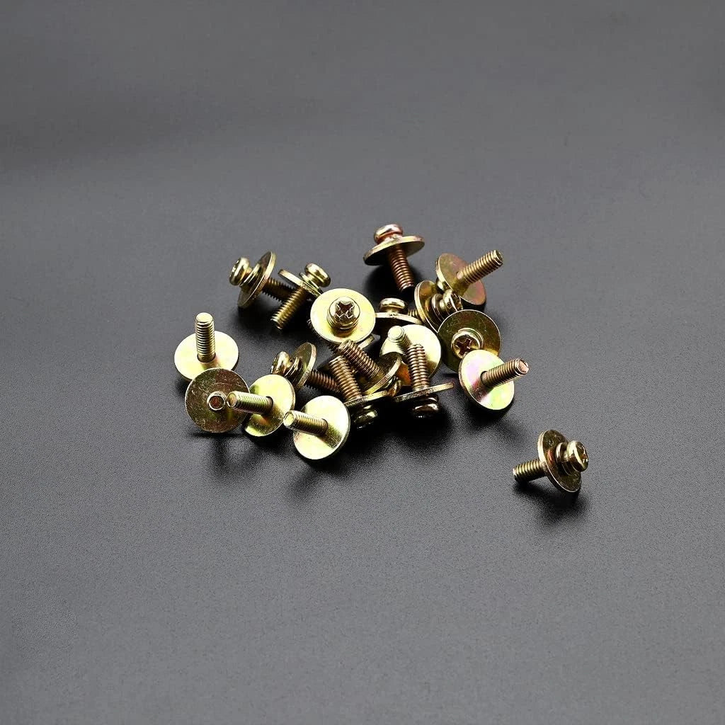 20x Metal Drum Set Lug Claw Hook Mount Screws Washer Fit Snare/Tom/Bass Drum