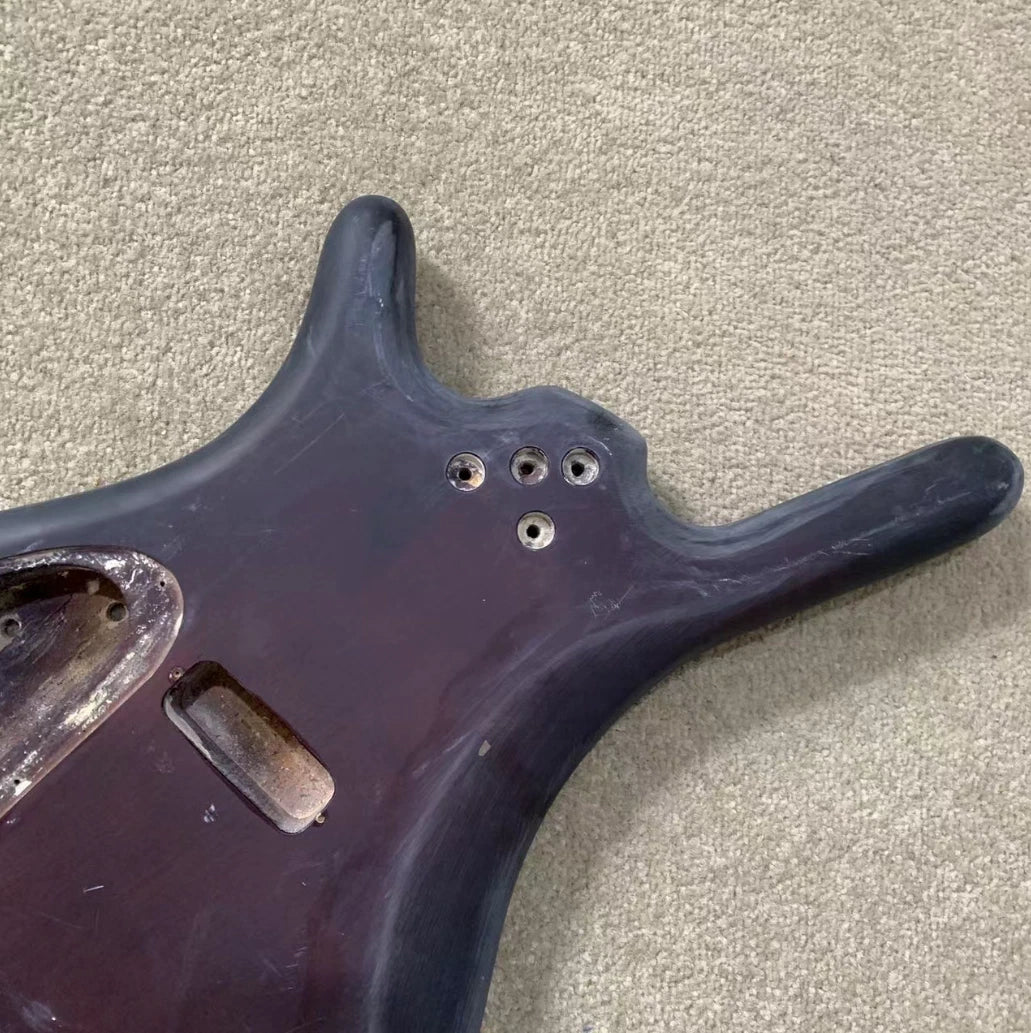 5 String Bass Body, Active Routing, Mahogany in Sunburst Finish Fit Warwick