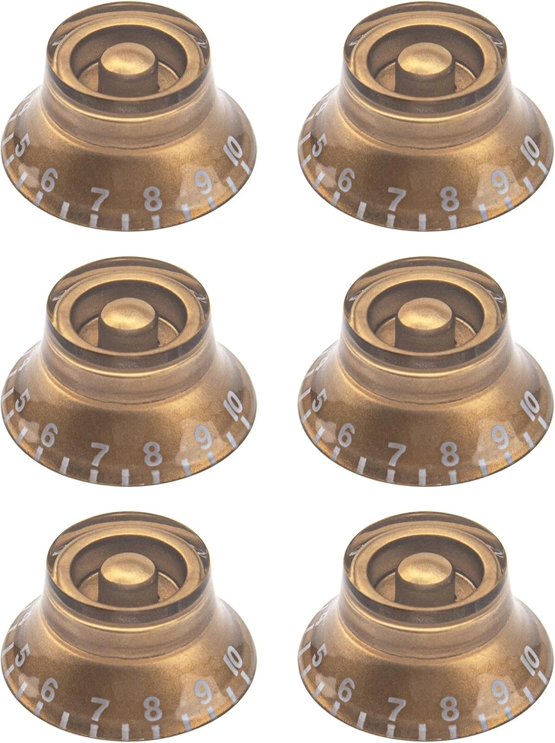 Gold Guitar Top Hat Volume Tone Control Knobs Set Fit Epiphone Les Paul SG ES