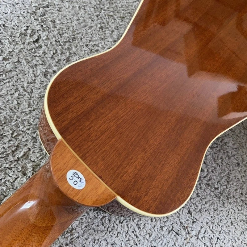34 Inch Travel Acoustic Guitar, Spruce Top Body, Rosewood Fingerboard Neck