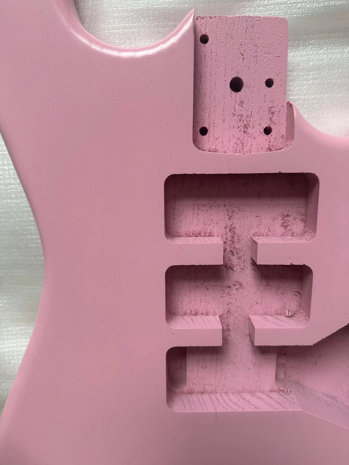 Matte Pink SSH Guitar Body Fit ST