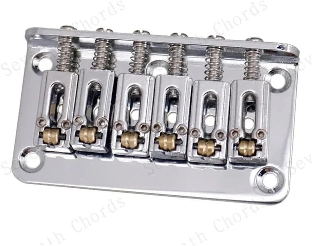 78MM Guitar Fixed Hardtail Bridge with Roller Saddles Fit Stratocaster Strat