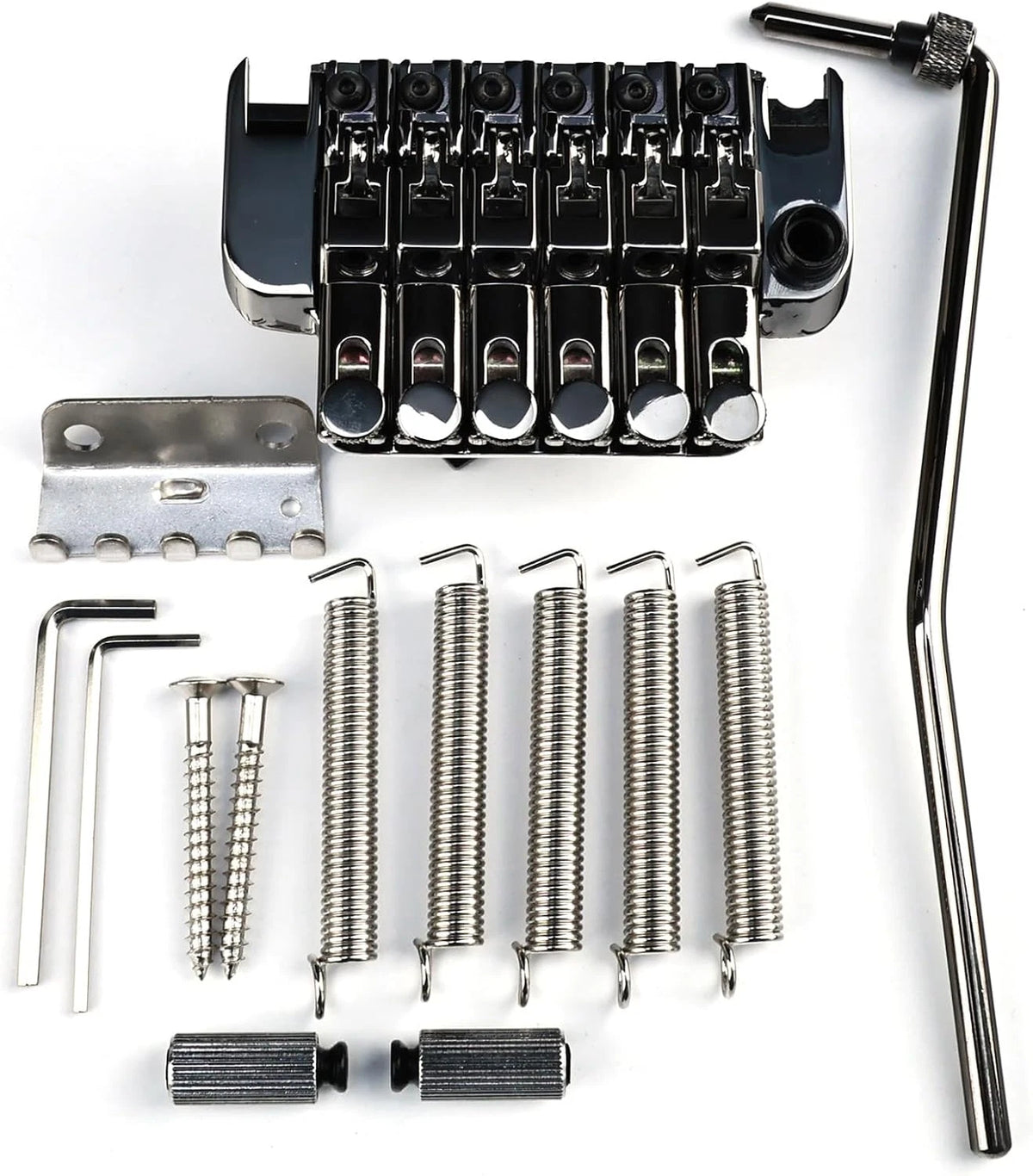 Black Nickel Guitar Double Locking Bridge Tremolo System with Brass Block