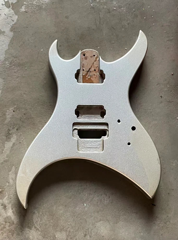 Metallic Grey HH Guitar DIY Body Fit Aria Urchin Vintage Project