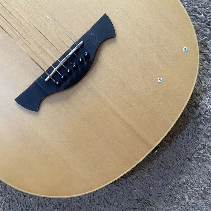 Tagima Acoustic-Elect<wbr/>ric Guitar with Built-In Microphone, Natural Matte
