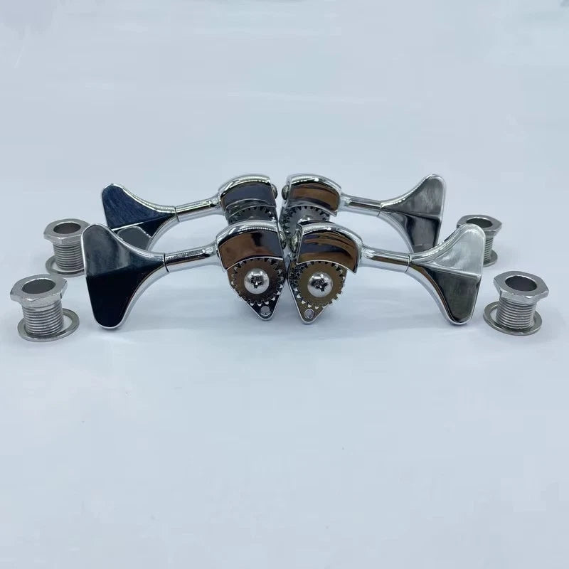 R2L2 Chrome Bass Guitar Machine Heads Tuning Pegs Keys