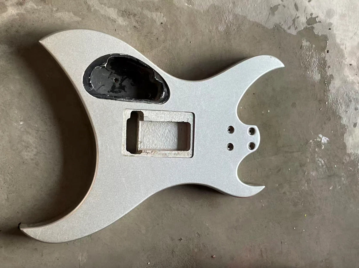 Metallic Grey HH Guitar DIY Body Fit Aria Urchin Vintage Project