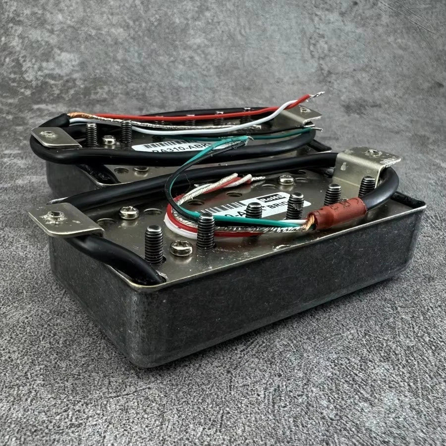 Aged-Cover Humbucker Pickups Set with Alnico V Magnet