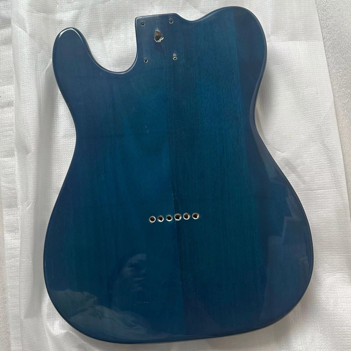 Blue Sunset Flame Maple and Mahogany Guitar Body Fit TL