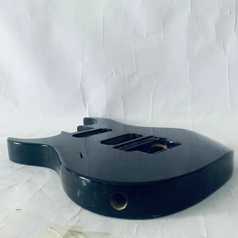 Glossy Black Left Handed HH Guitar Double Cutaway Body DIY Project
