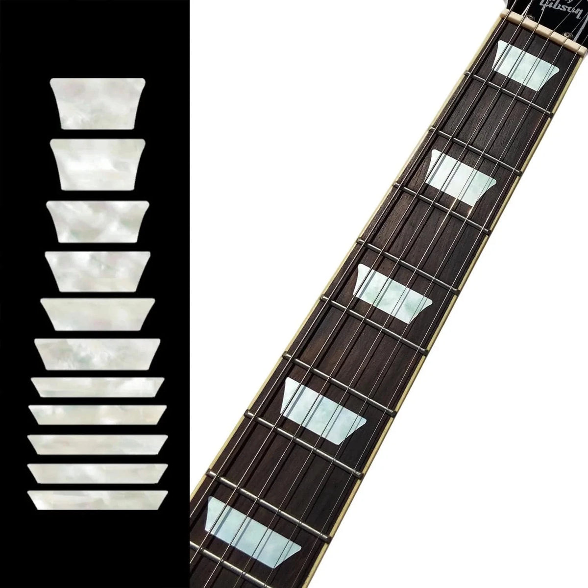 Guitar Fingerboard Fret Markers White Pearl Stickers Inlay