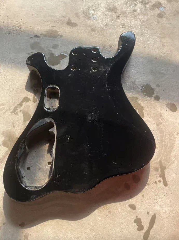 DIY Project Custom Bass Guitar Body Black