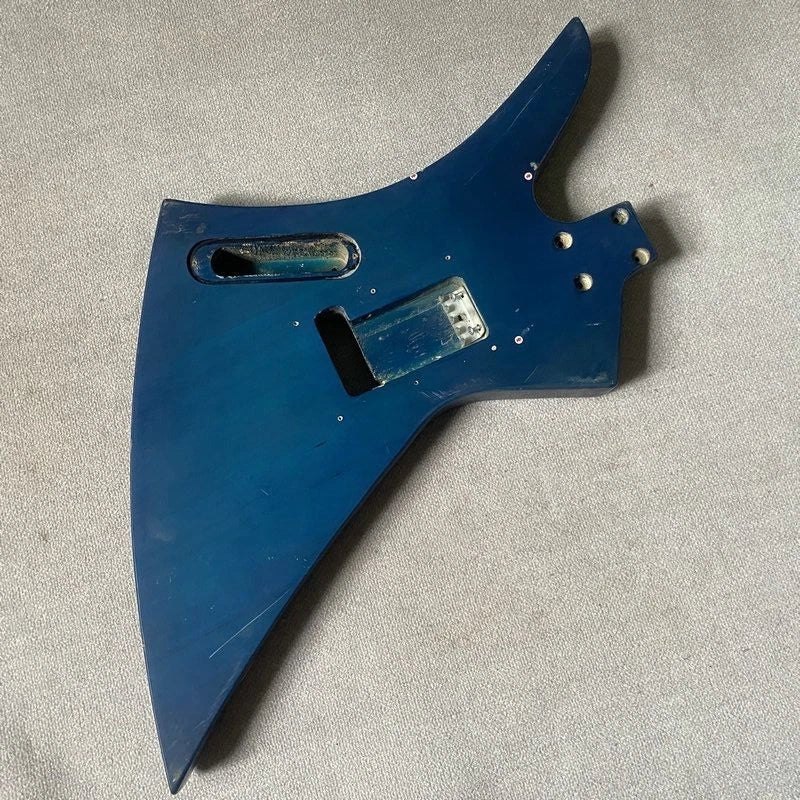 Blue Mahogany Wood JS Style Guitar Body