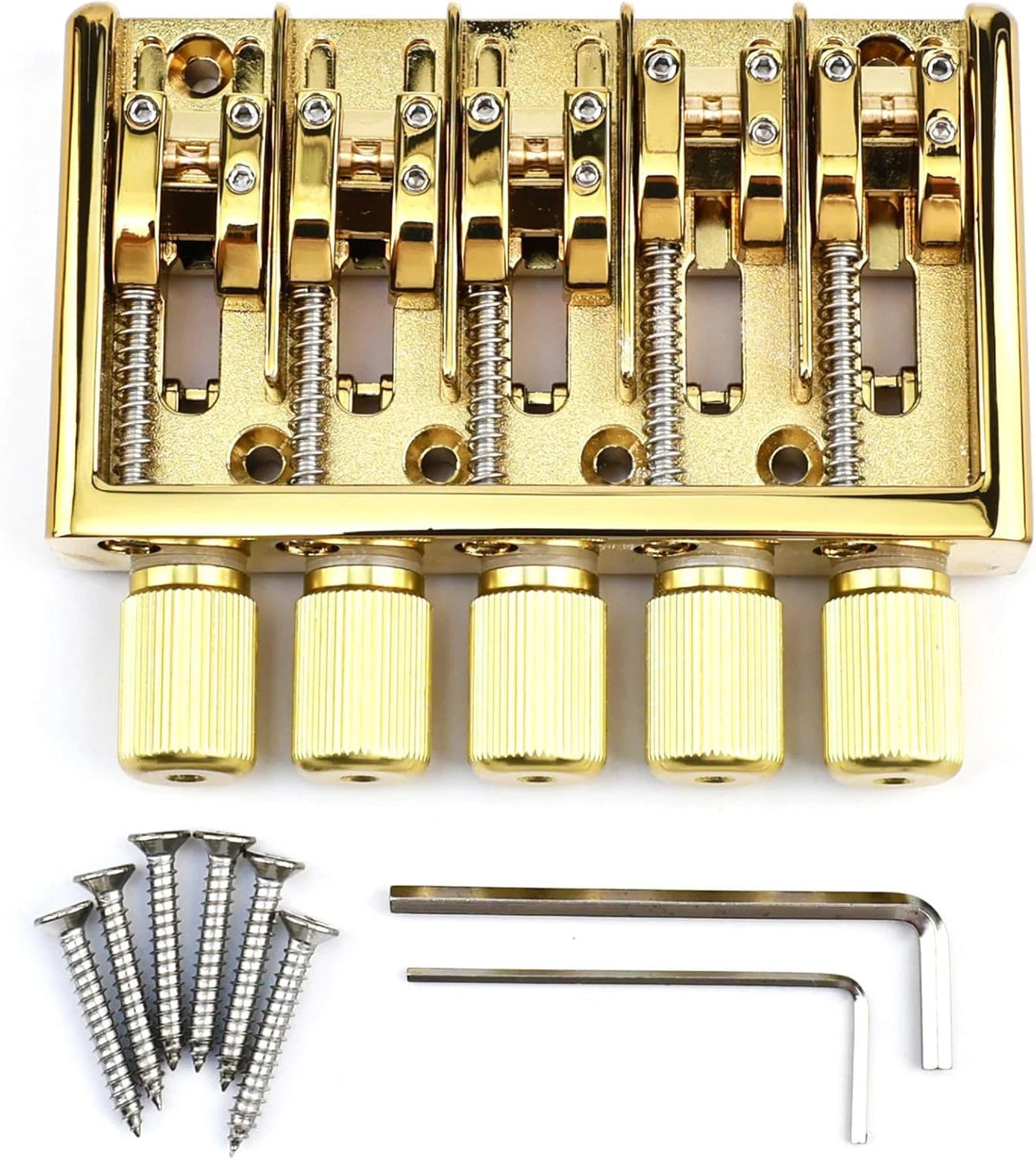Gold 5 String Headless Bass Bridge System