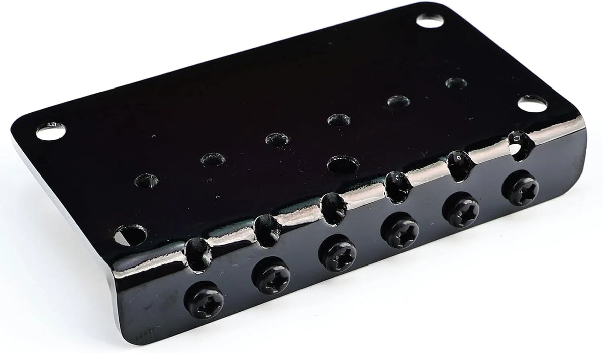 Fixed Black Guitar Hardtail Bridge Fit Stratocaster Strat