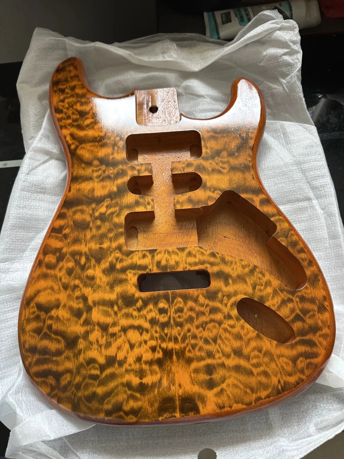 Waterwave Guitar Body, Mahogany, Matte Nitro Fit ST