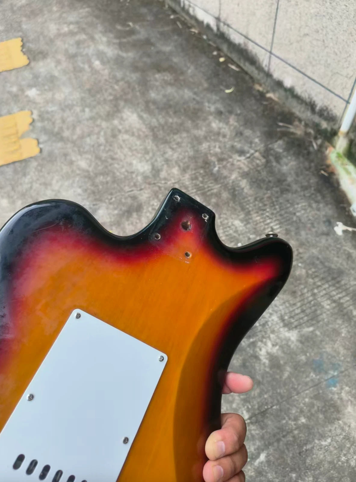 Tobacco Burst Poplar Guitar Body, Pickups, Wiring DIY Project Fit Jazzmaster