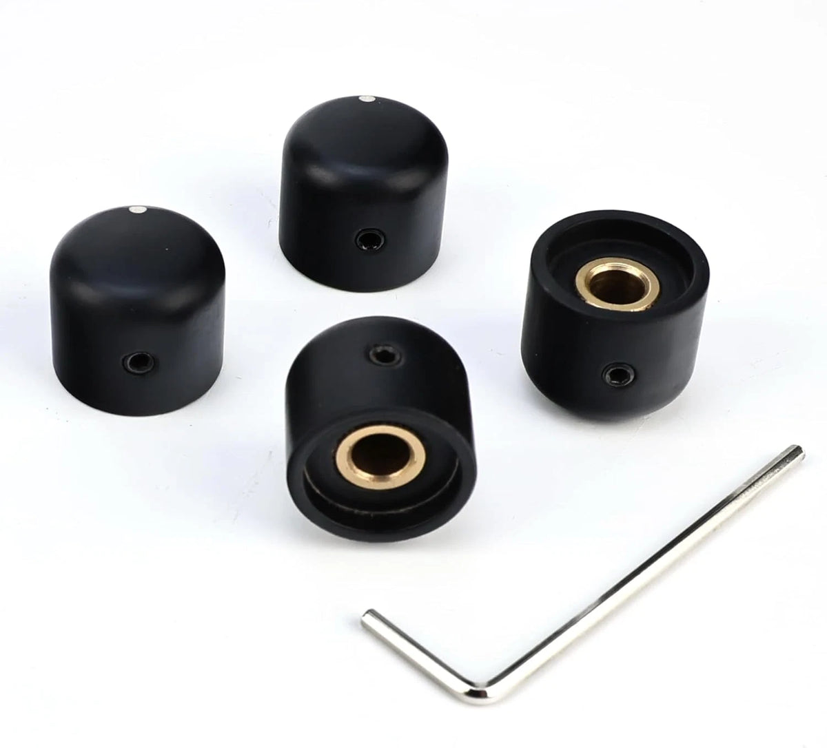 4pcs Ebony Guitar and Bass Knobs Fit Schecter,Dean,<wbr/>Jackson,ESP LTD,Washburn,C<wbr/>ort