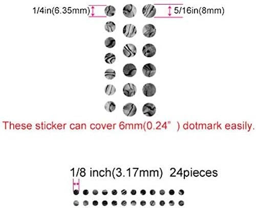 Guitar Black Pearl Fretboard Inlay Stickers Markers