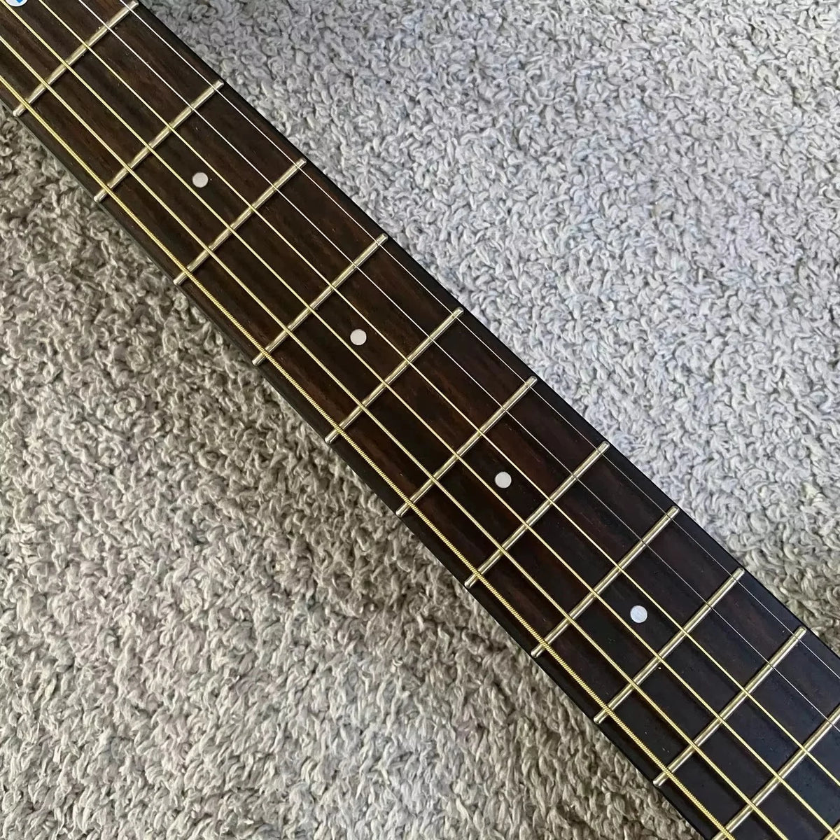 36-Inch All-Solid Acoustic Guitar, Mahogany Neck, Rosewood Fingerboard, 22 Frets