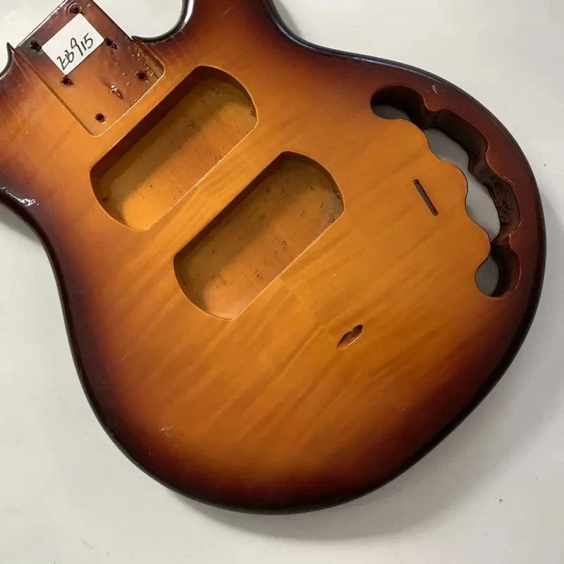 Basswood Bass Guitar Body with Tiger Maple Top Fit MusicMan