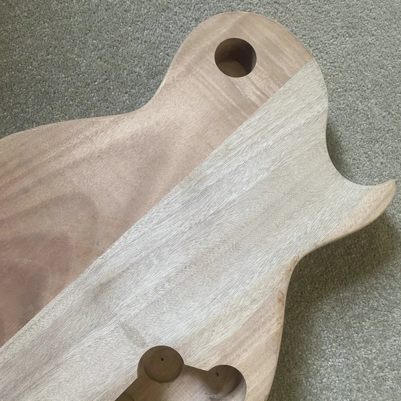 Left Hand Guitar Body, Mahogany, Tiger Maple Veneer