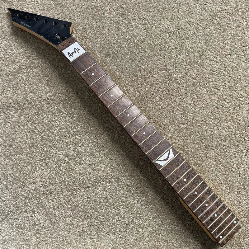 Reversed Headstock Maple Wood Guitar Neck with Rosewood 24 Frets Fingerboard