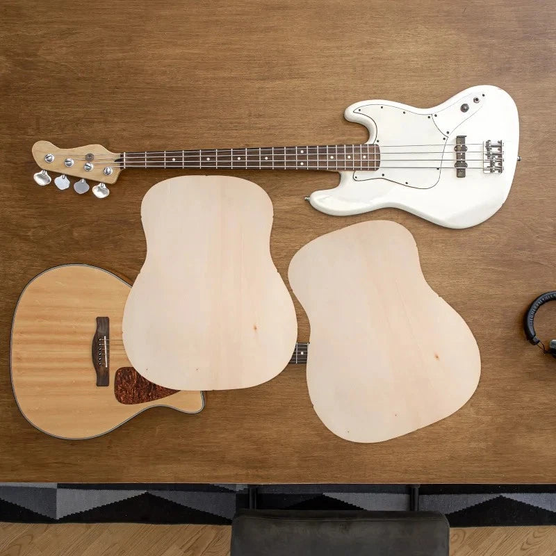 2 Piece Acoustic Guitar Spruce Plywood Body Top Plate