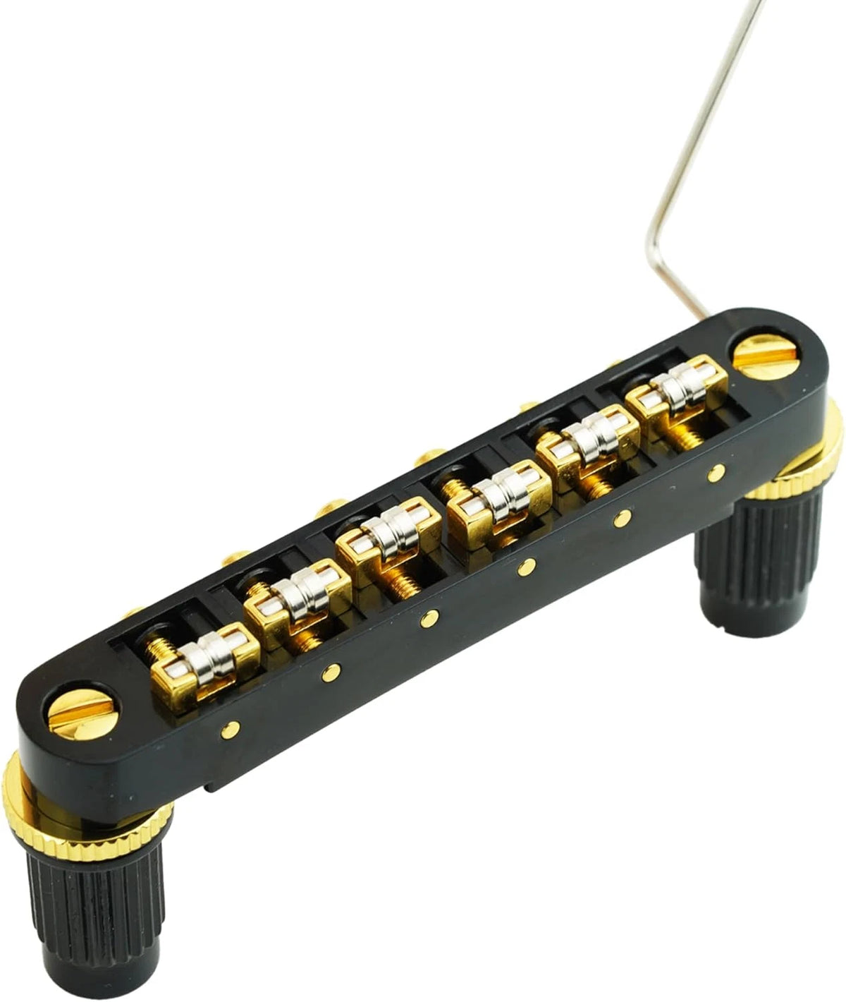 Black Roller Saddles Tune O Matic Guitar Bridge Fit Epiphone,Ibane<wbr/>z,Washburn,ESP