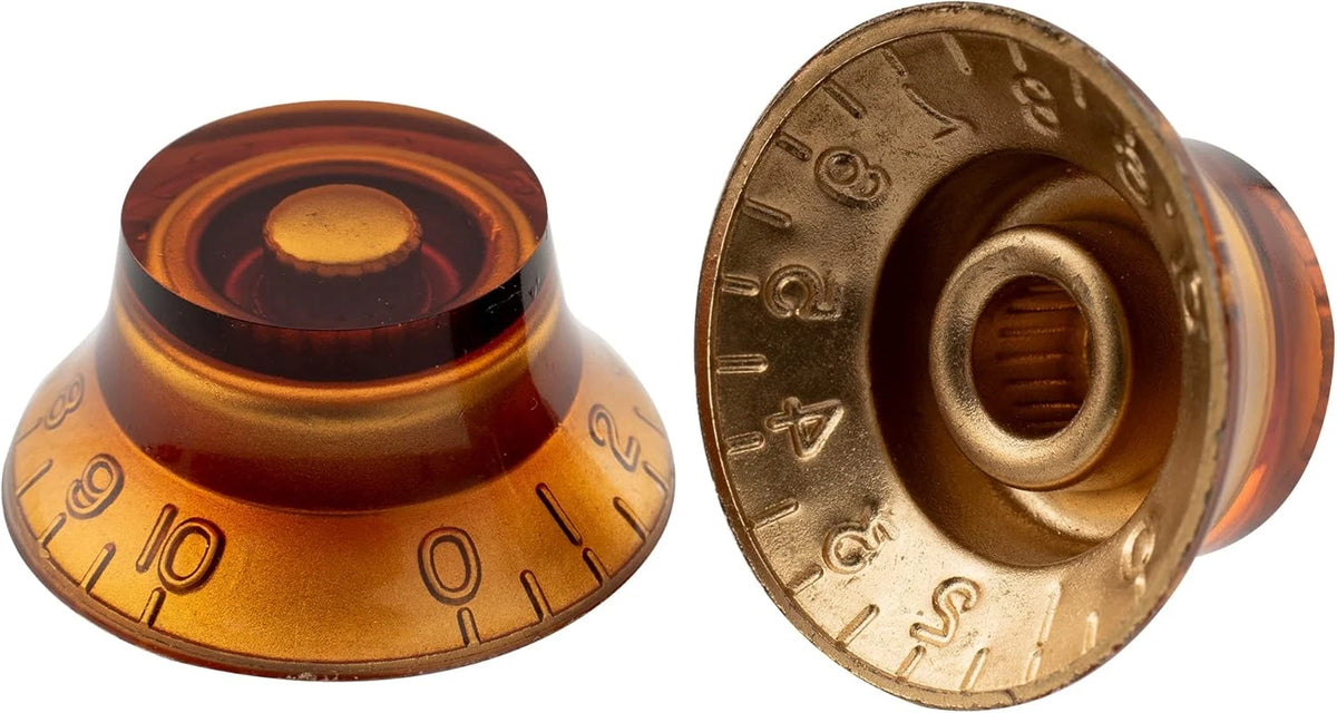 4 Piece Amber Guitar Volume Tone Knobs Fit Epiphone LP SG Les Paul DOT ES
