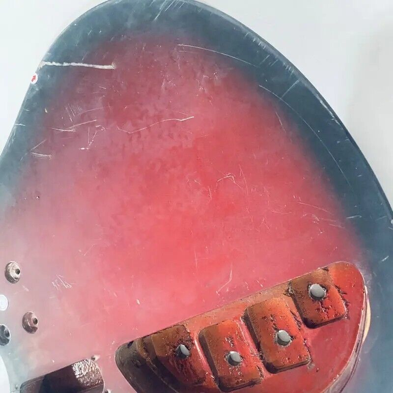 Red Burst DIY Project Basswood Electric Bass Guitar Body DIY Project