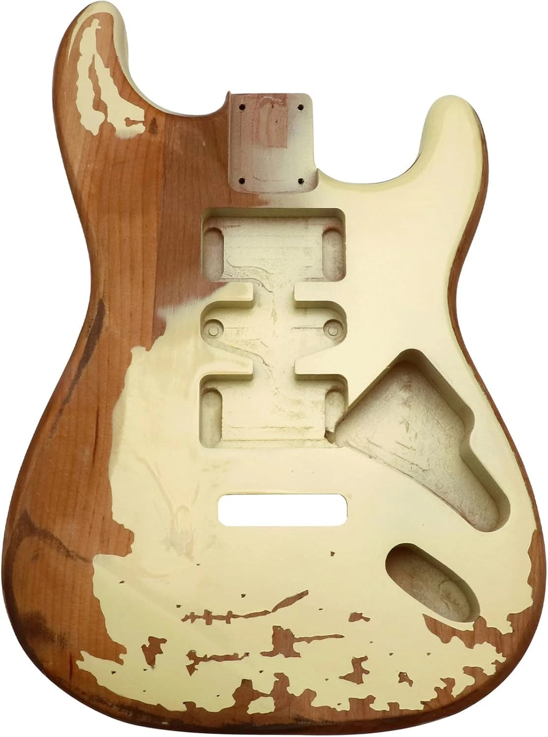 Relic Alder Wood Cream Guitar Body For ST