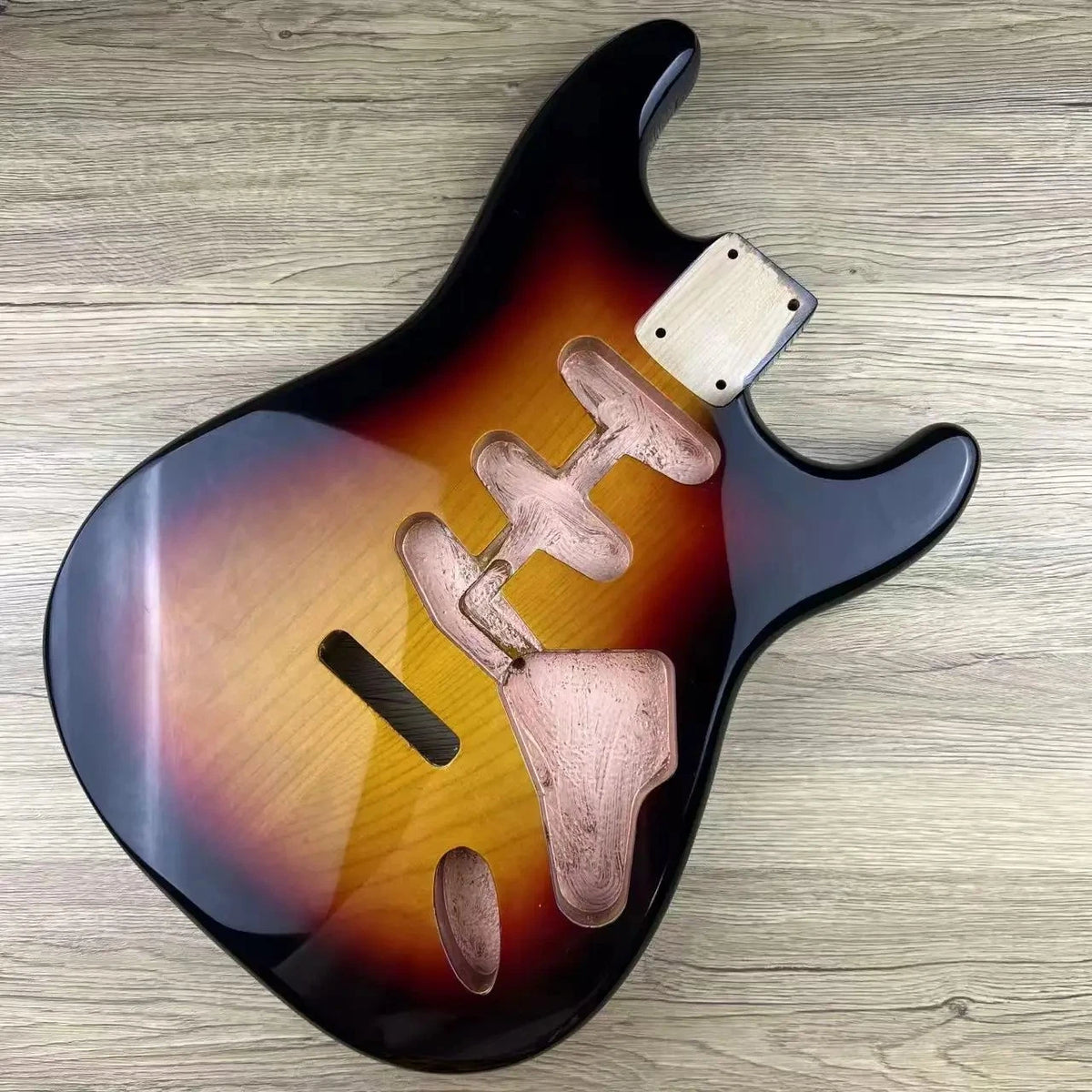 Sunburst Alder Wood Guitar Body Fit Strat ST