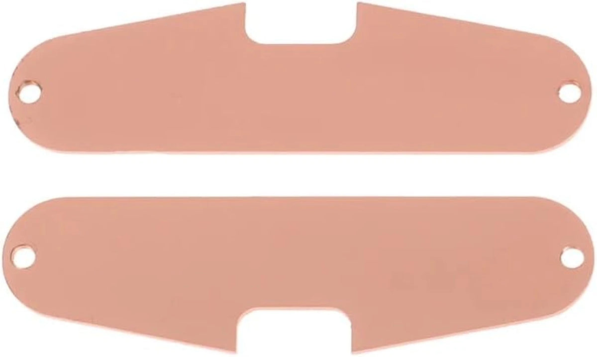 3Pcs Red Bronze Steel Guitar Single Coil Pickups Base Plates Fit Strat ST