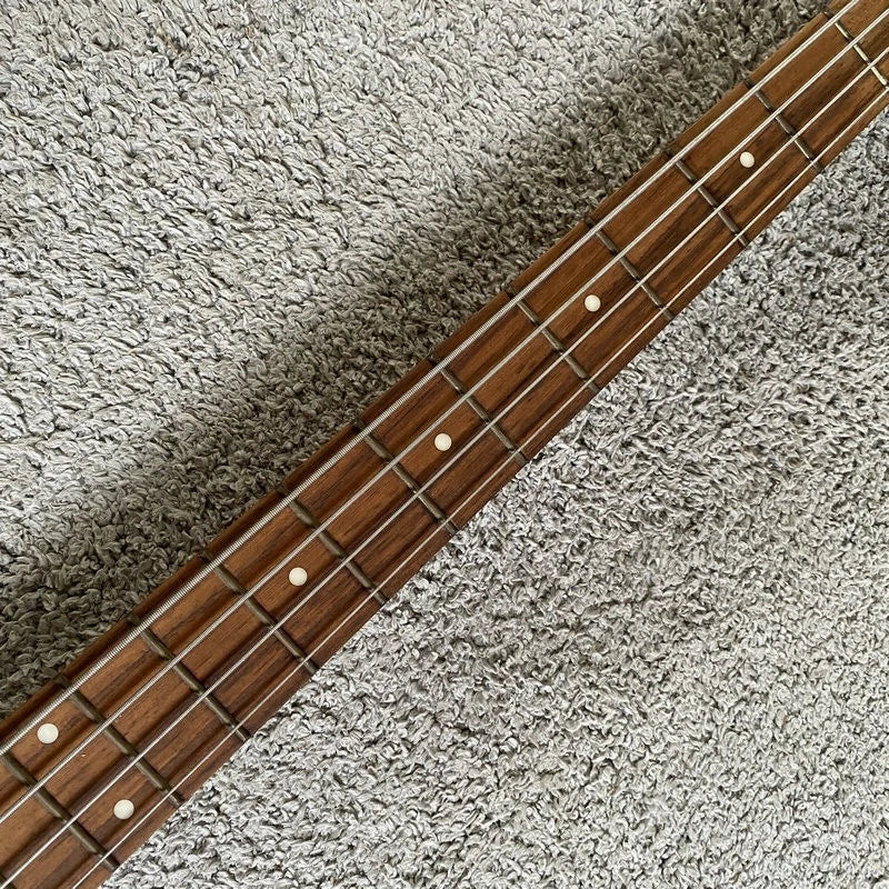 DIY 4 String Electric Bass, Basswood Body, Maple Neck, Rosewood Fingerboard