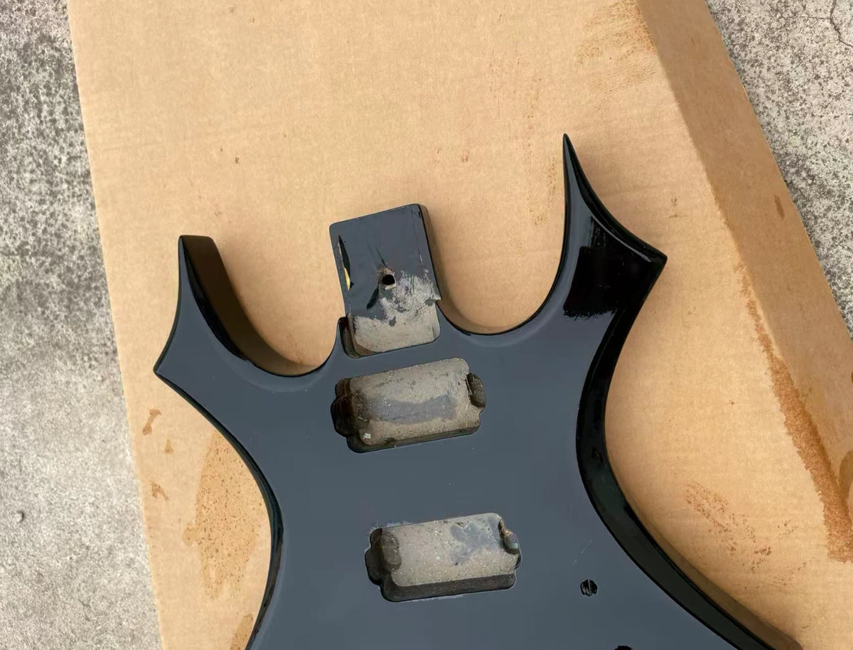 HH Black Guitar Basswood Body Fit Virgin DIY Project